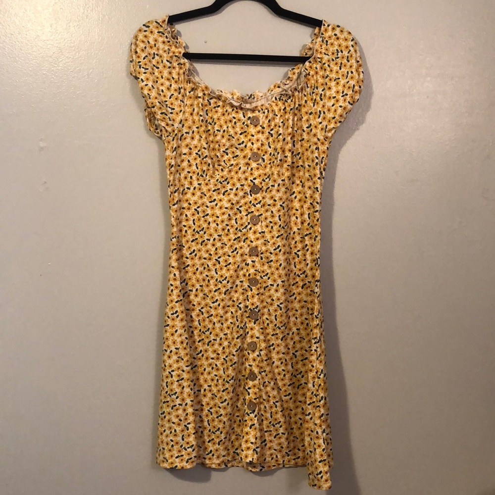 Sunflower Boho Summer Dress